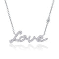 Moissanite Pendant Necklace – Platinum-Plated Sterling Silver | Minimalist Luxury