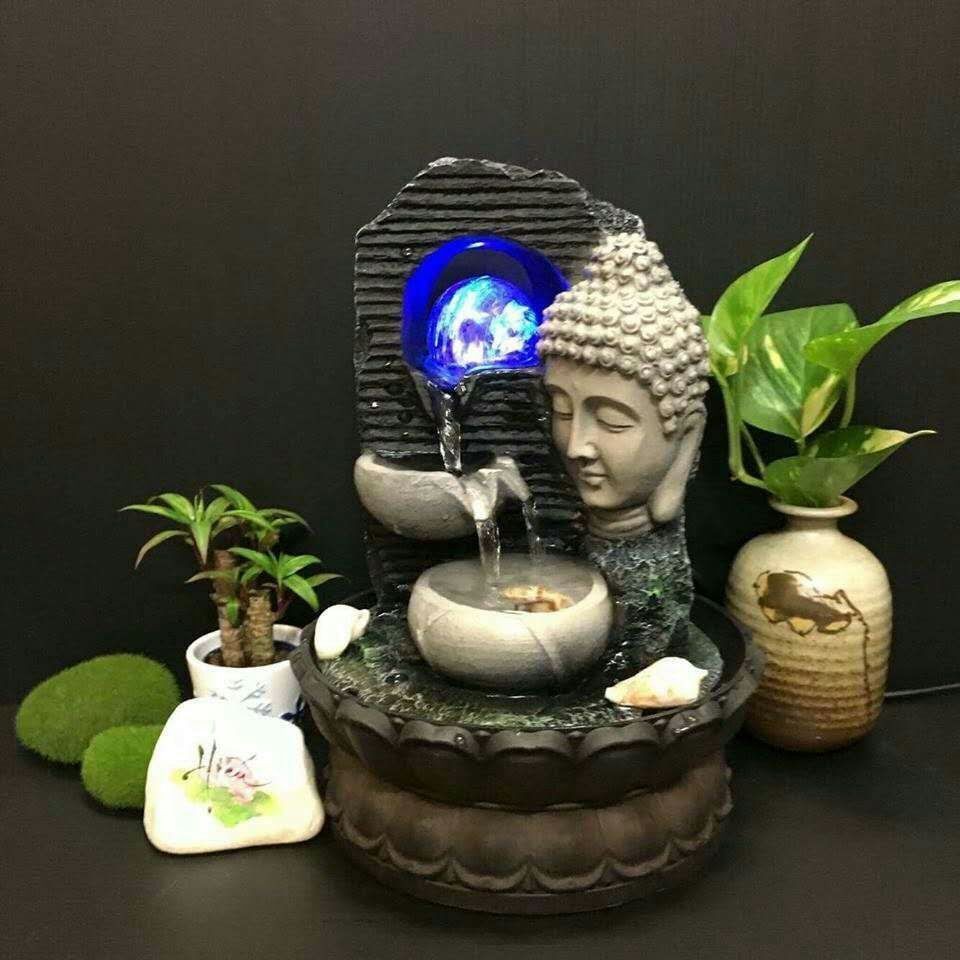 Resin Fountain Decoration — Southeast Asian Zen Home Decor