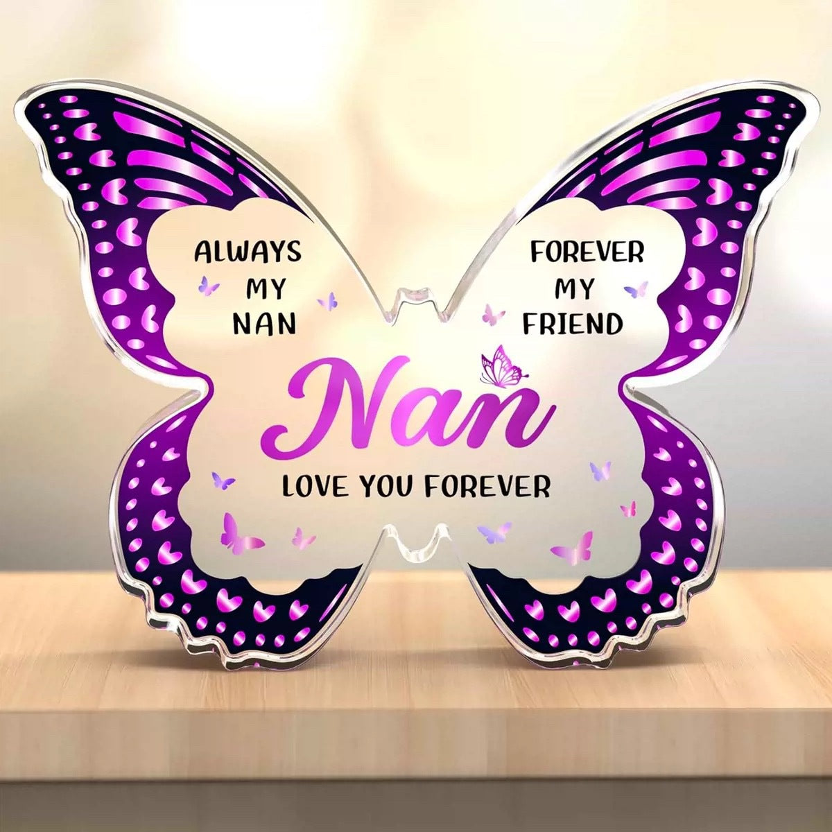 Butterfly Acrylic Keepsake — Personalised Gift for Her