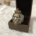 Vintage Lion Ring | Gold & Silver Unisex Statement Jewelry