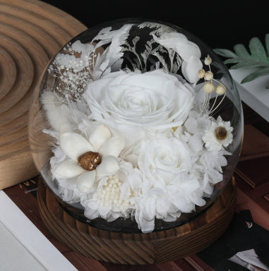 Luxury Dried Flower Glass Dome — Eternal Botanical Ornament | 23 Styles