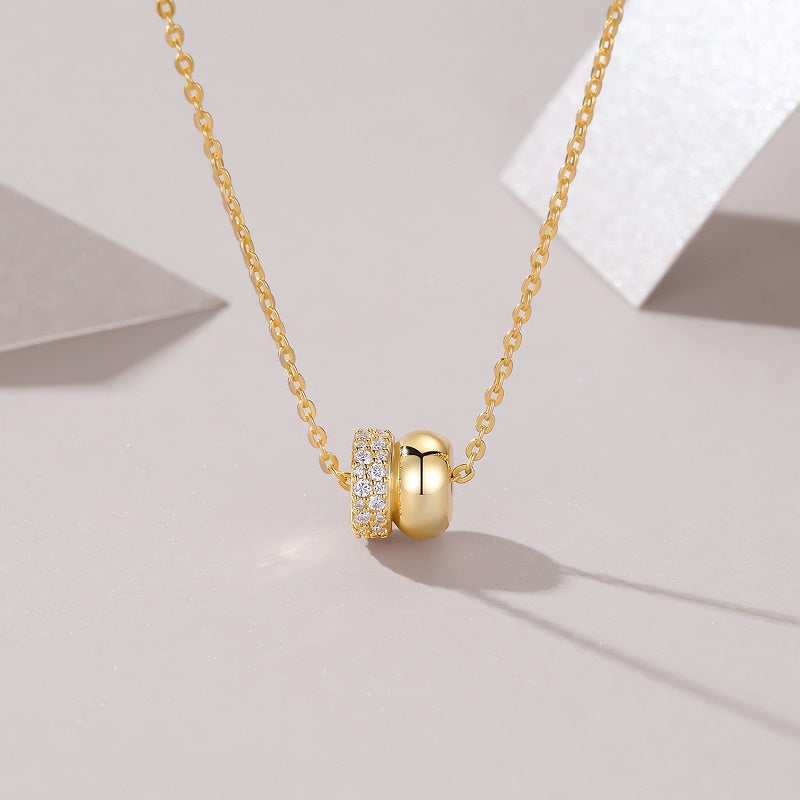 Moissanite Luxury Pendant Necklace | S925 Silver with Gold Plating