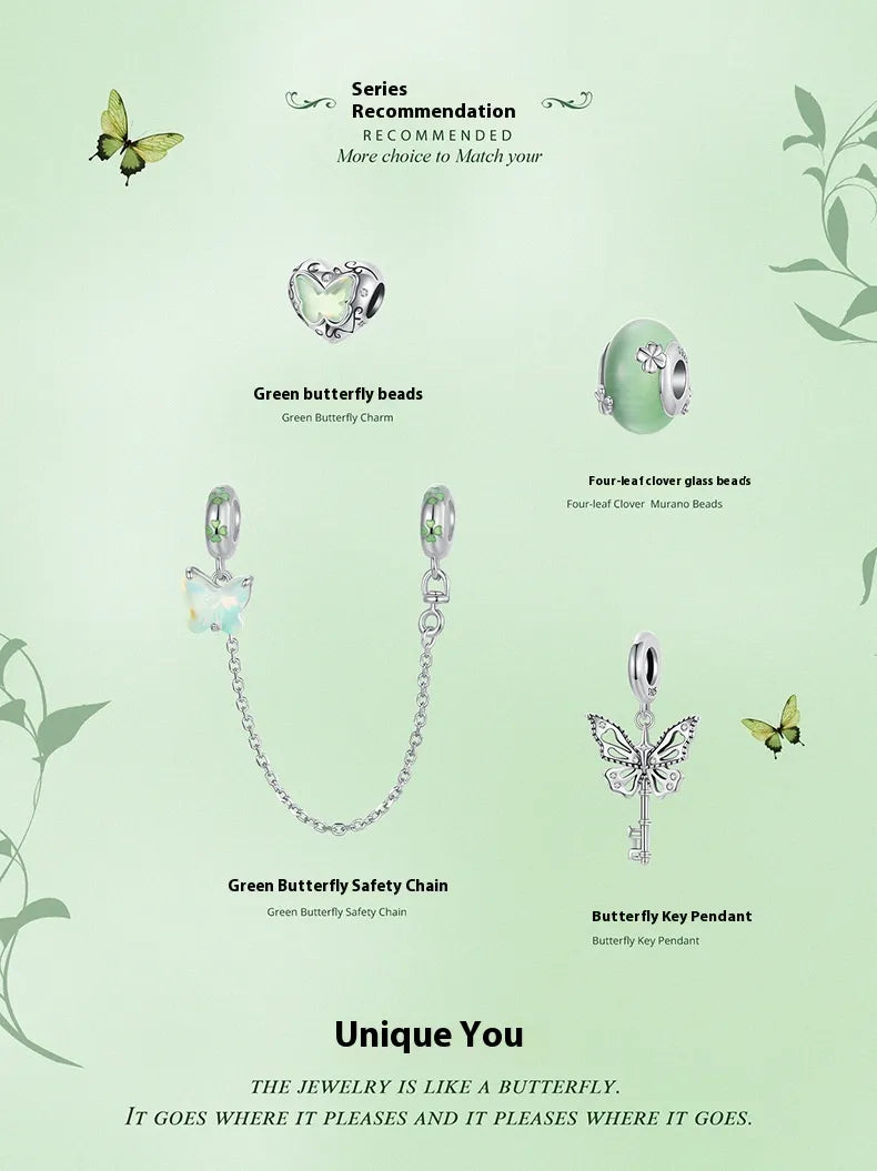 925 Sterling Silver Butterfly Charm Pendant | Electroplated | Luxury Gift