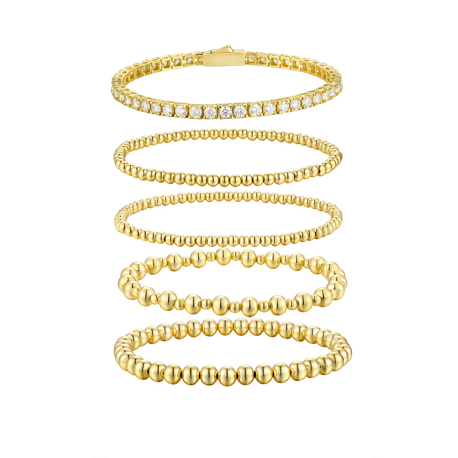 Moissanite Tennis Bracelet – Platinum-Plated Sterling Silver | Statement Luxury