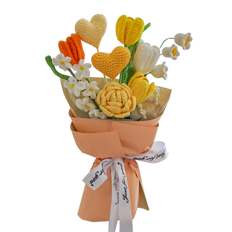 DIY Heart Bouquet Kit — Hand-Woven Gift for Her