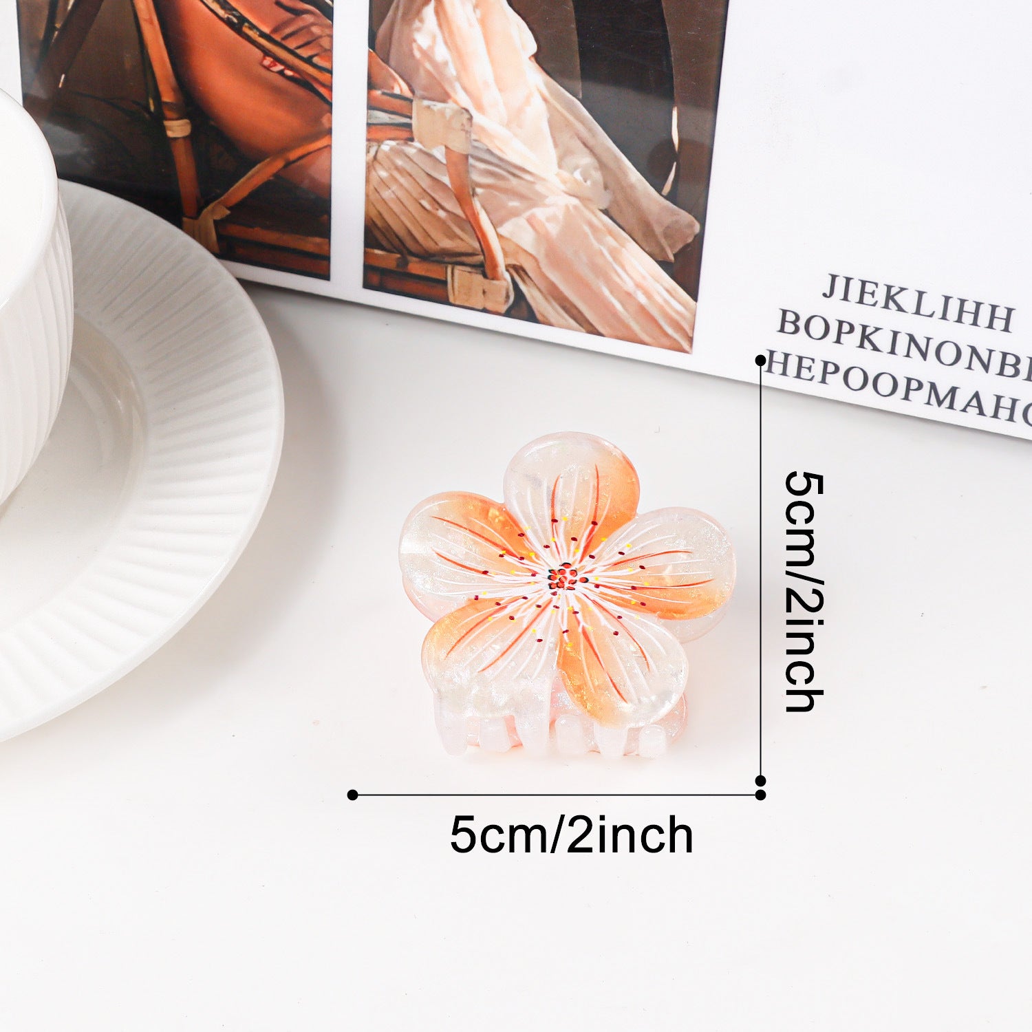 La Fleur — Floral Shark Hair Clip