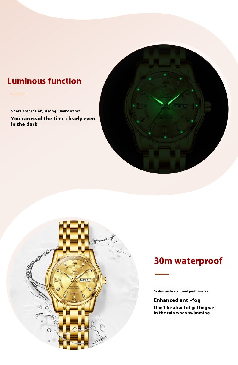 "Tempus — Luxury Quartz Watch | Roman Numerals | Waterproof | Men & Women"
