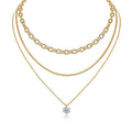Moissanite Pendant Necklace – 2 Carat | Gold-Plated Sterling Silver