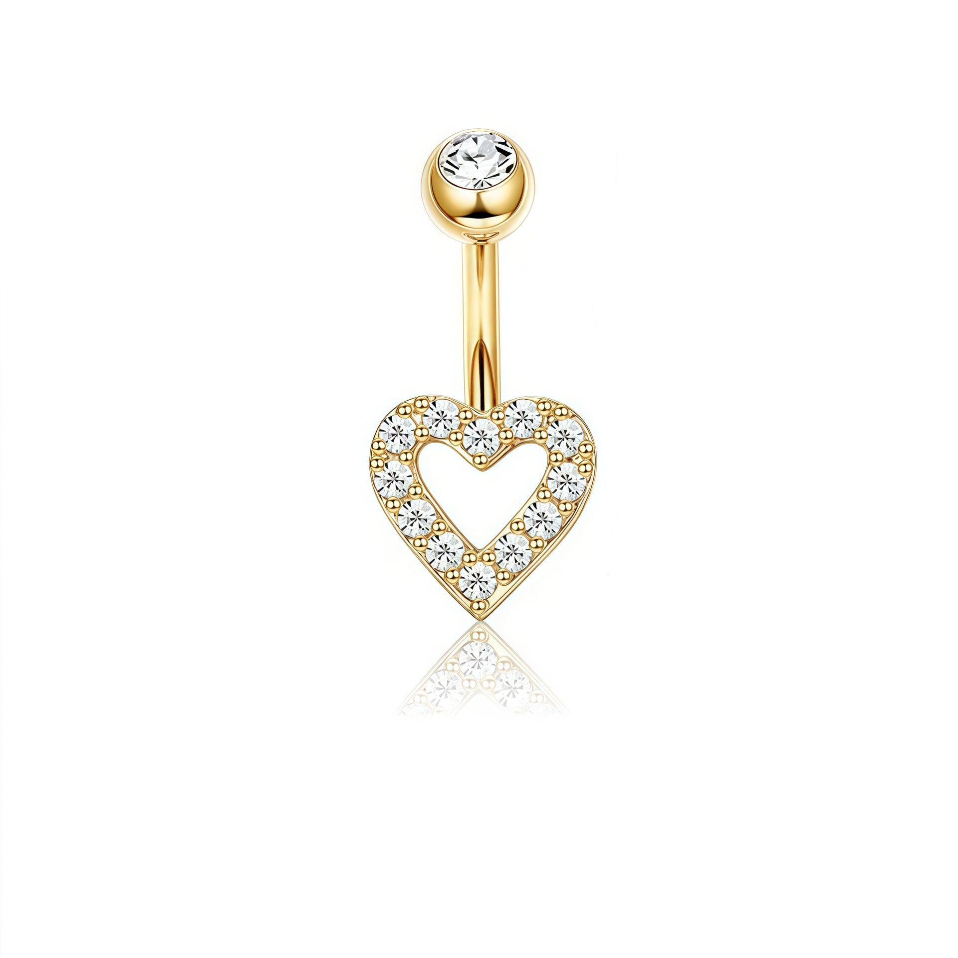 Zircon Butterfly Belly Button Ring — 60 Designs