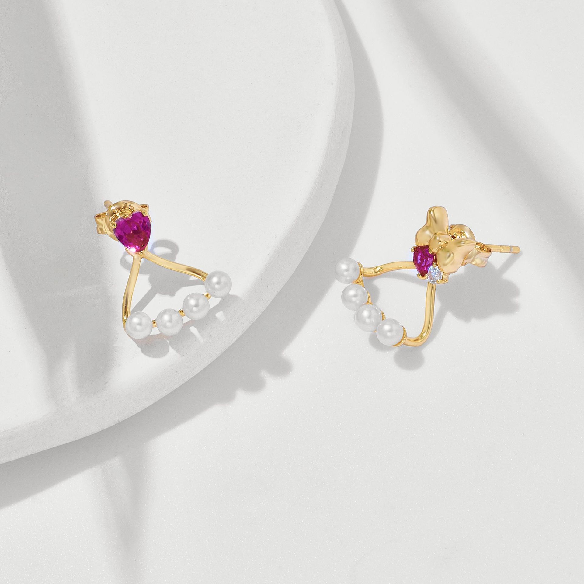 Butterfly Pearl – 925 Sterling Silver Freshwater Pearl Detachable Butterfly Luxury Earrings