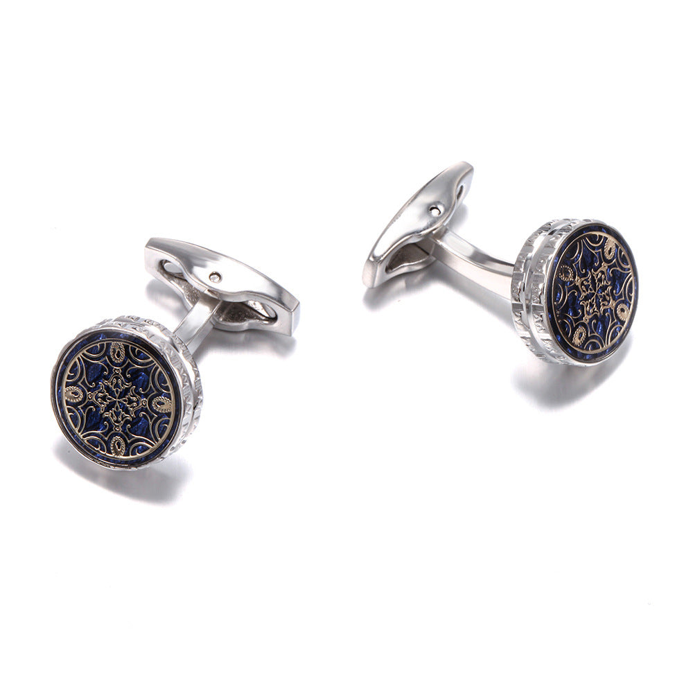French Style Silver Cufflinks — Gentleman’s Edition