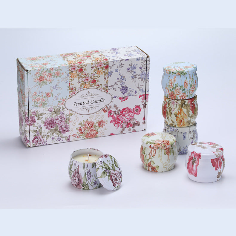 Handcrafted Soy Wax Candle Set — 6-Piece Luxury Collection