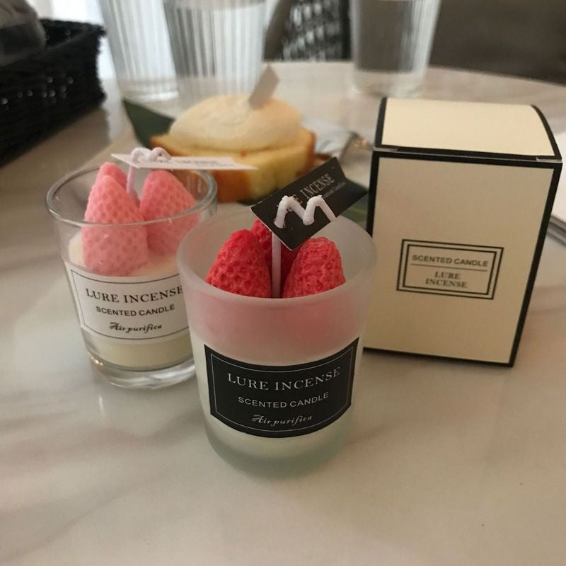 Strawberry Scented Candle — Long-Lasting Room Fragrance