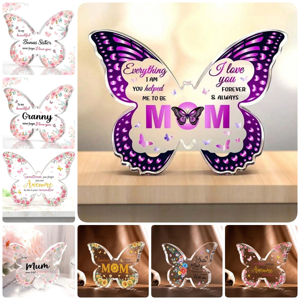 Butterfly Acrylic Keepsake — Personalised Gift for Her