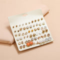 Jardin — 30-Piece Gold Floral Earring Collection