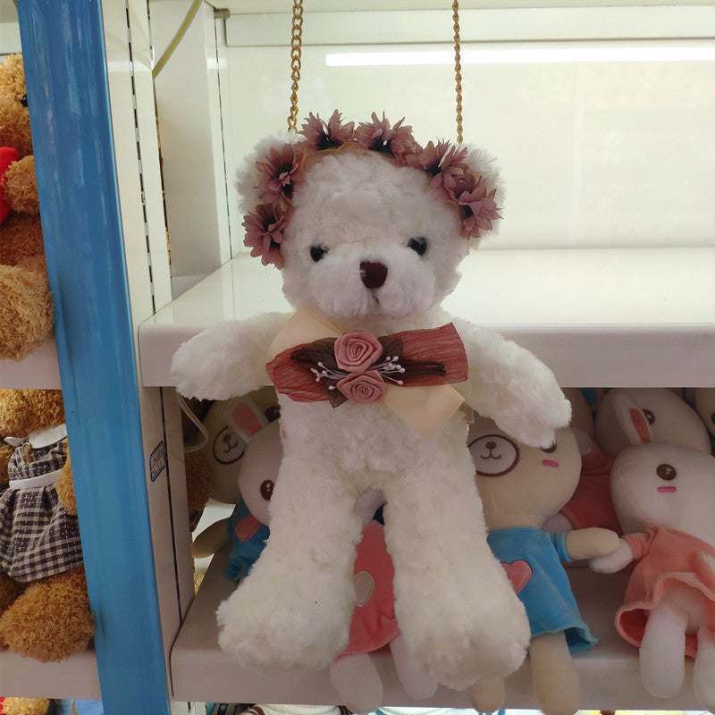 Messenger Bag Plush Bear — Luxury Soft Toy Gift for Her