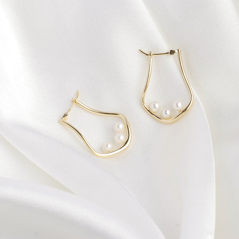 Pearl Lumière – 925 Sterling Silver Freshwater Pearl Luxury Stud Earrings