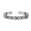 925 Silver Minority Totem Retro Hollow Pattern Luxury Bracelet
