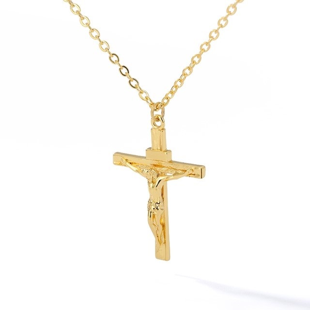 Croix — Titanium Steel Cross Necklace | Gold & Silver
