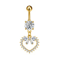 Zircon Butterfly Belly Button Ring — 60 Designs