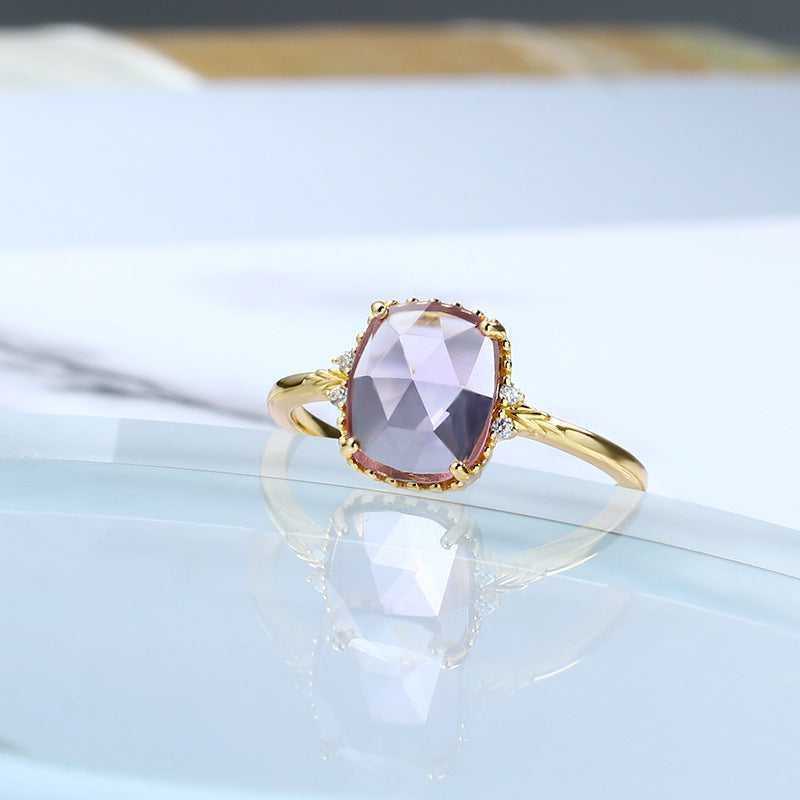 Lumière Light Amethyst Ring