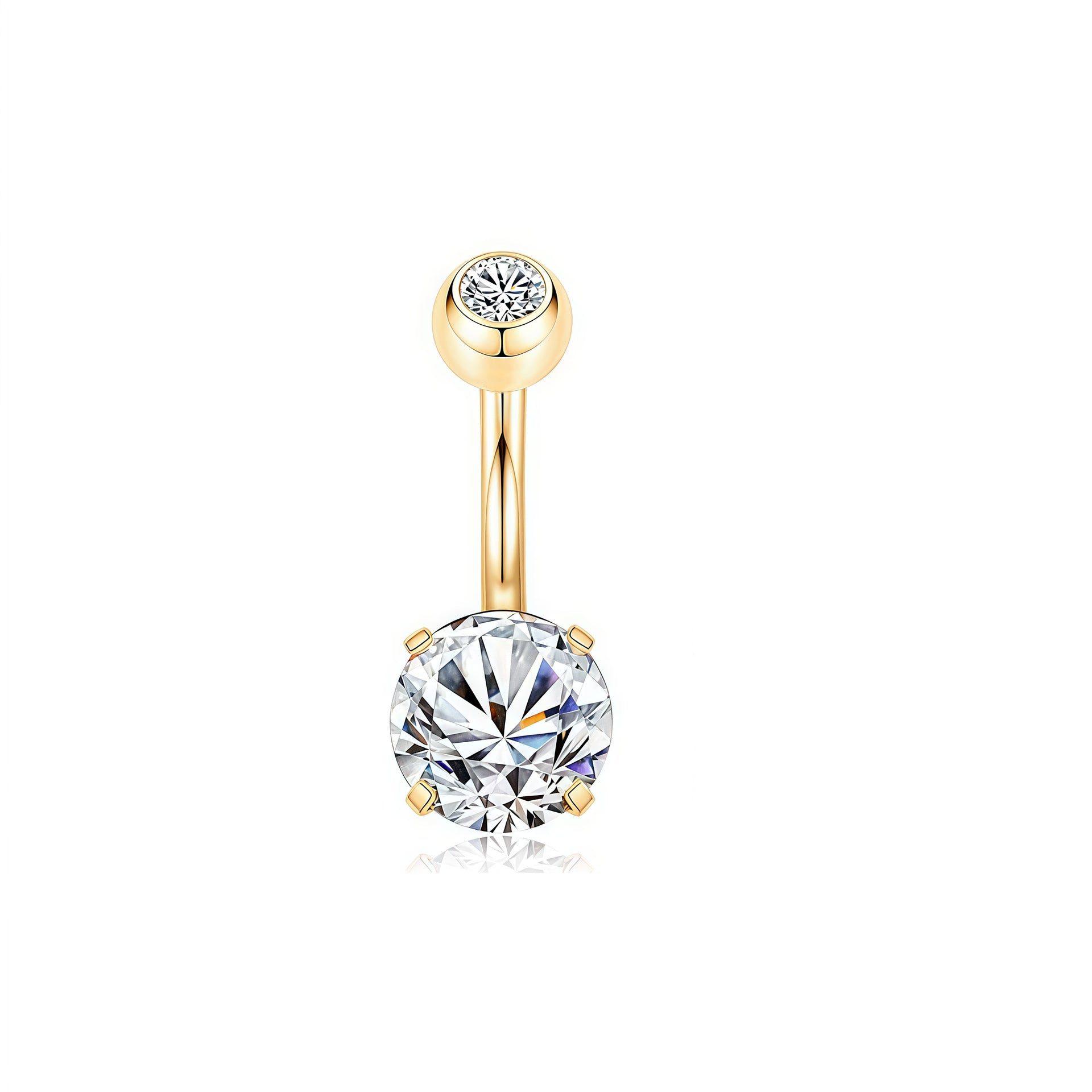 Zircon Butterfly Belly Button Ring — 60 Designs