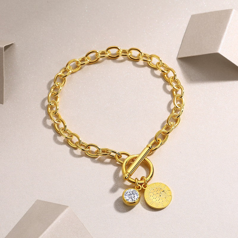 Moissanite Tennis Bracelet – 1 Carat | Gold-Plated Sterling Silver