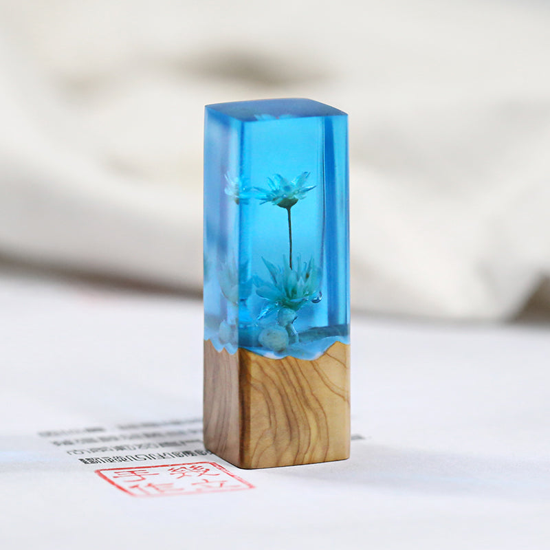 Sandalwood Engraved Love Ornament — Handcrafted Keepsake Gift