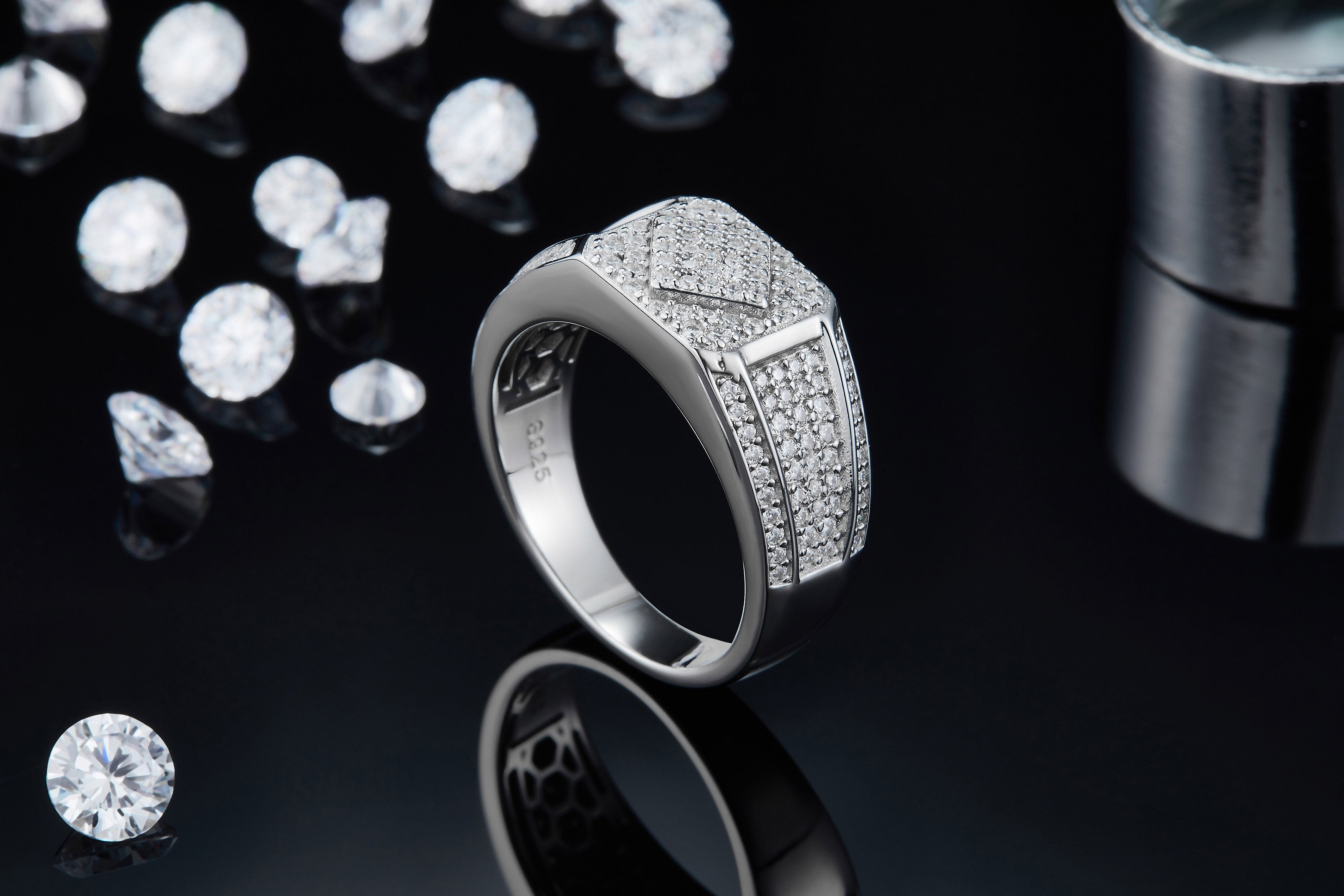 Prestige — Men’s Moissanite S925 Silver Ring