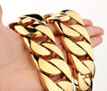Men's Titanium Steel Whip Chain Necklace | Gold Luxury Jewelry
