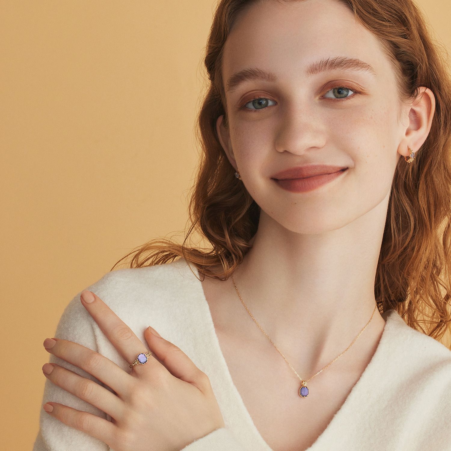 Amethyst Geometric Silver Jewelry | Necklace & Ring Collection