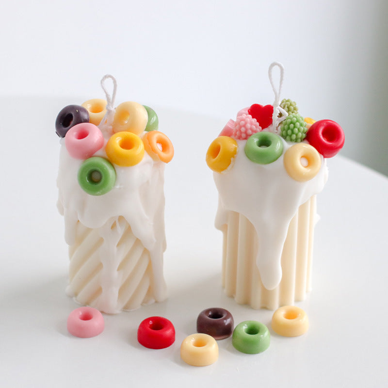 Acrylic Candle DIY Mould — Textured Design for Handmade Candles