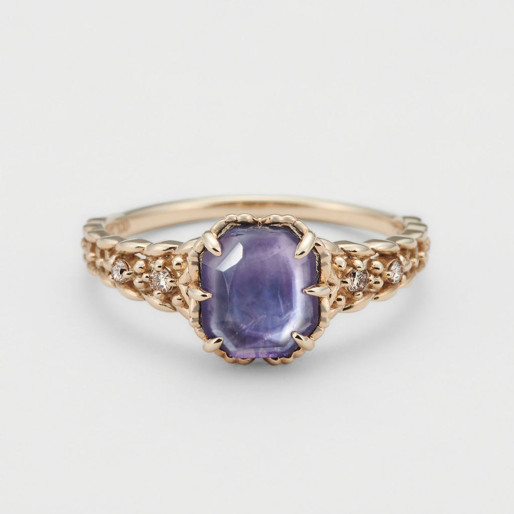 Amethyst Geometric Silver Jewelry | Necklace & Ring Collection