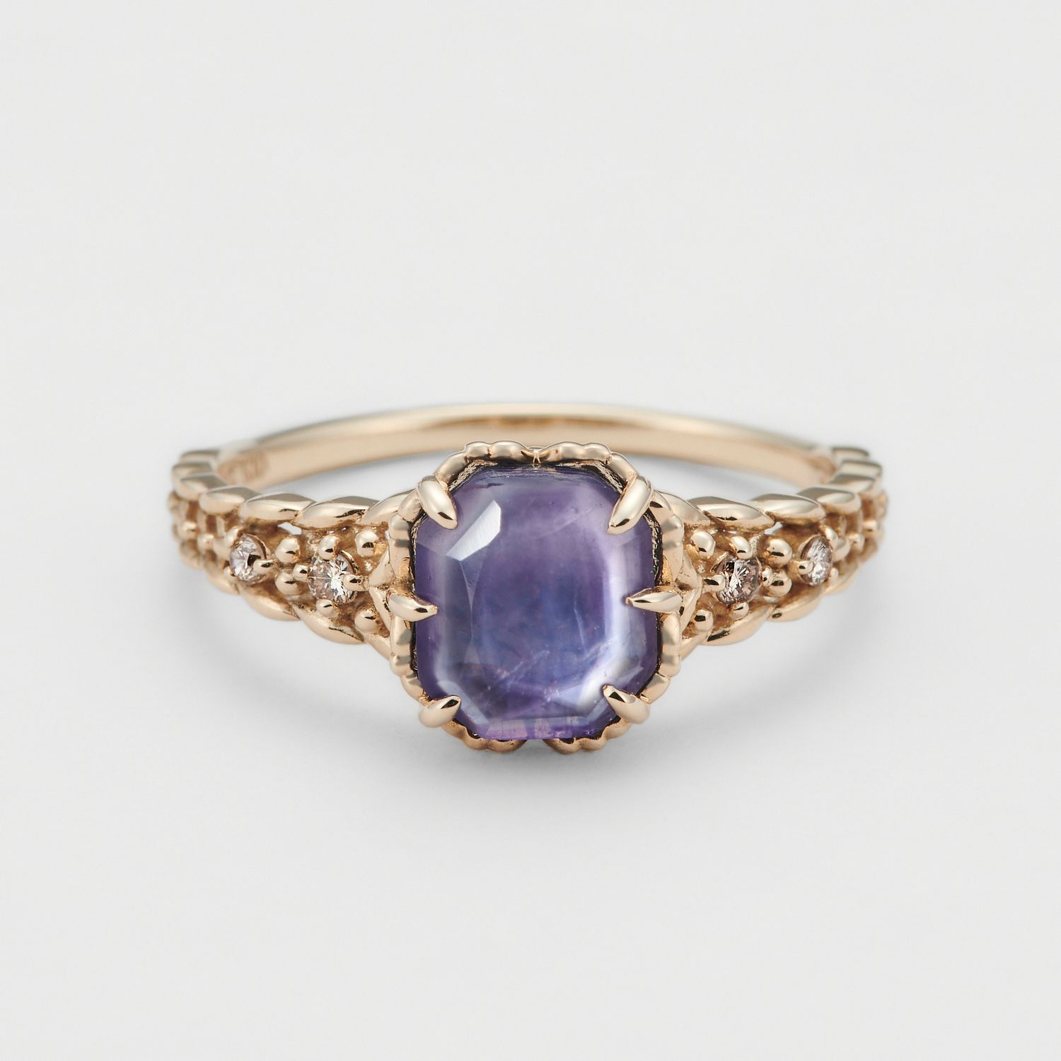 Amethyst Geometric Silver Jewelry | Necklace & Ring Collection