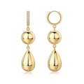 Golden Gourd — Moissanite Stud Earrings Set | S925 Gold-plated Silver