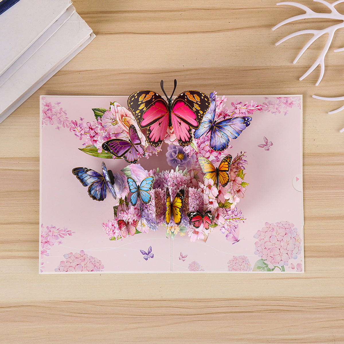 Handcrafted 3D Pansy Greeting Card — Sculptural Floral Design