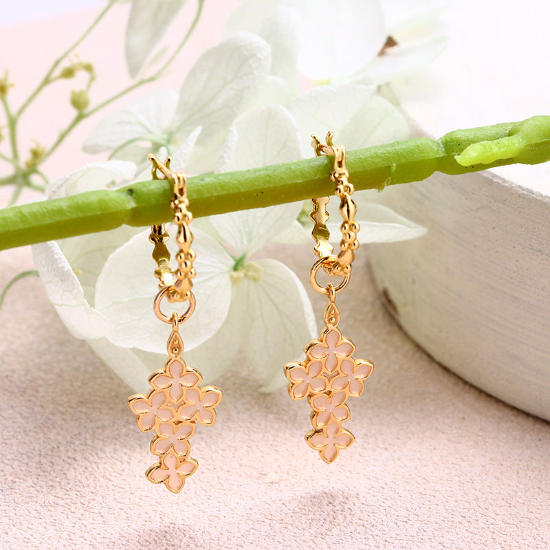 Fleurie Enamel Flower Earrings