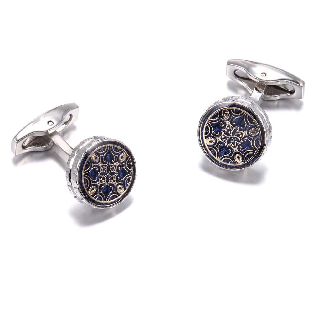 French Style Silver Cufflinks — Gentleman’s Edition