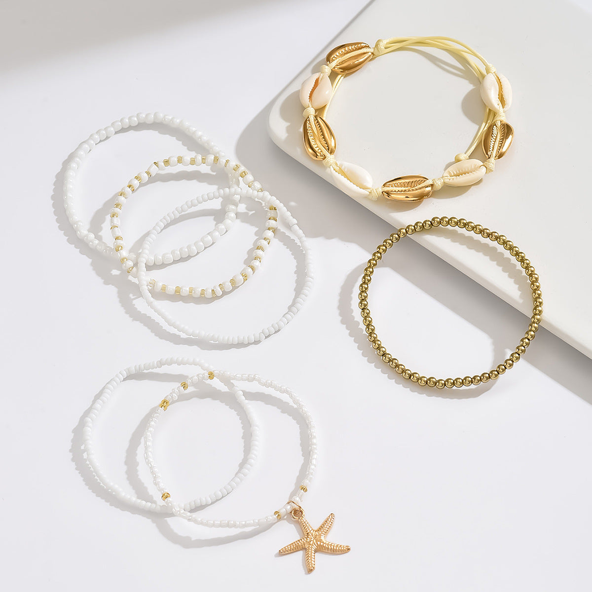 Starfish & Shell Anklet Set — Resort Luxury Collection