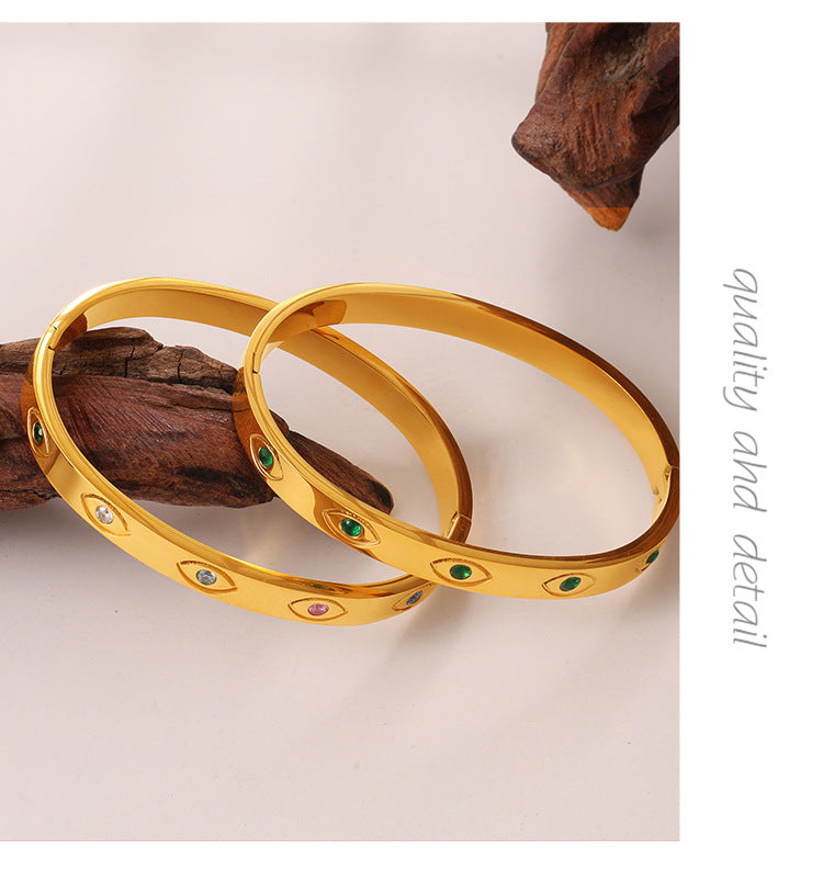 Oeil — Vintage Diamond Eye Bracelet