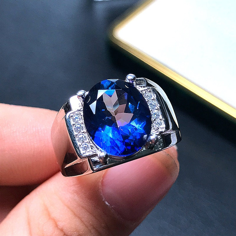 Tanzanite — 925 Silver Natural Tanzanite Ring