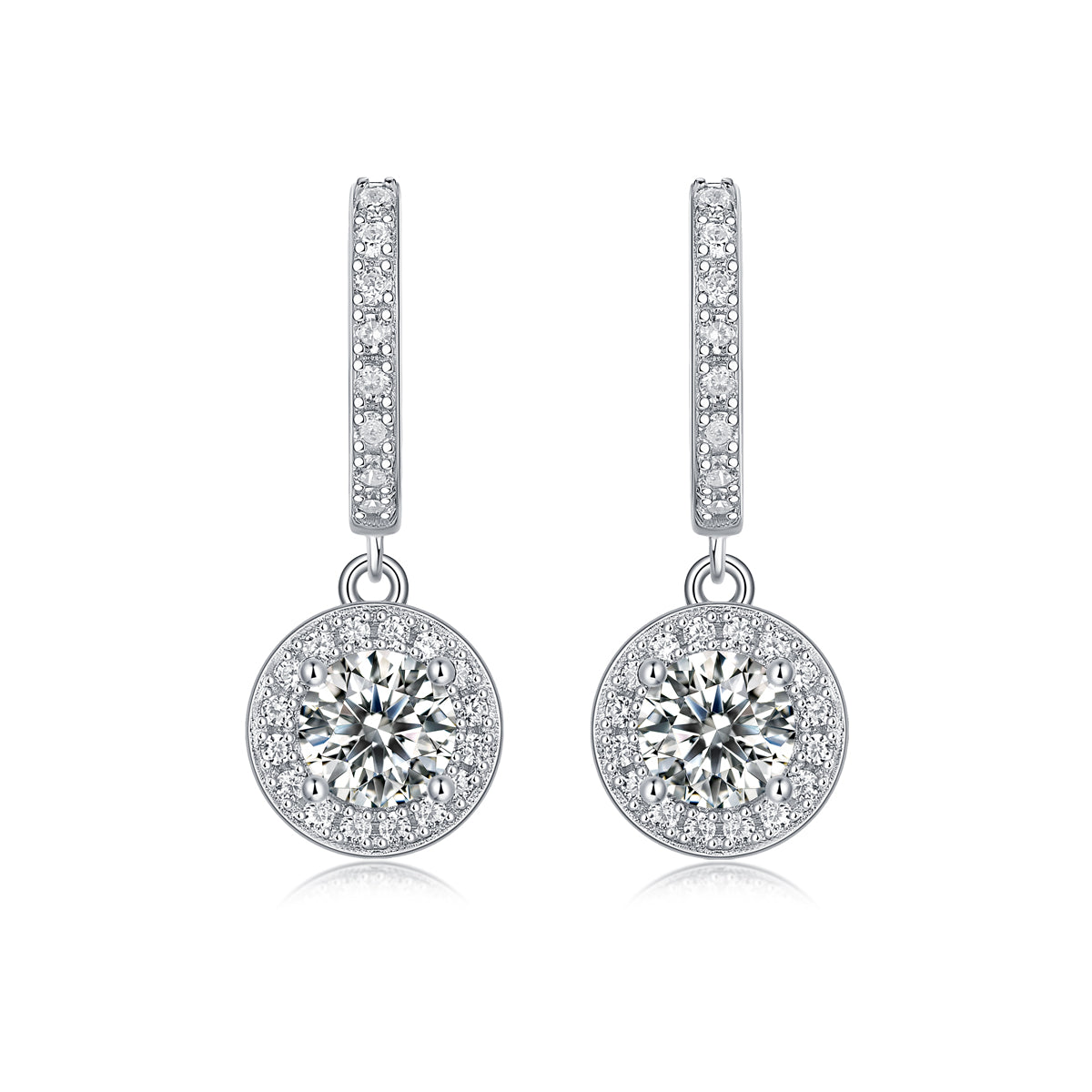 Lumière — S925 Silver Moissanite Stud Earrings