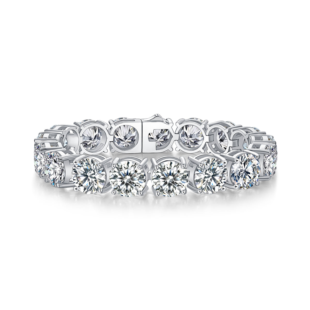 Splendeur — 5-Carat Moissanite Silver Bracelet