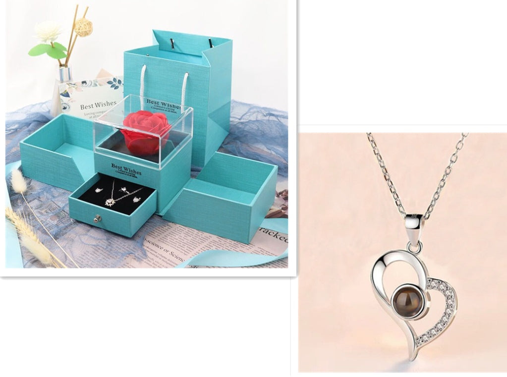 Eternal Rose — Crystal Necklace & Luxury Gift Box