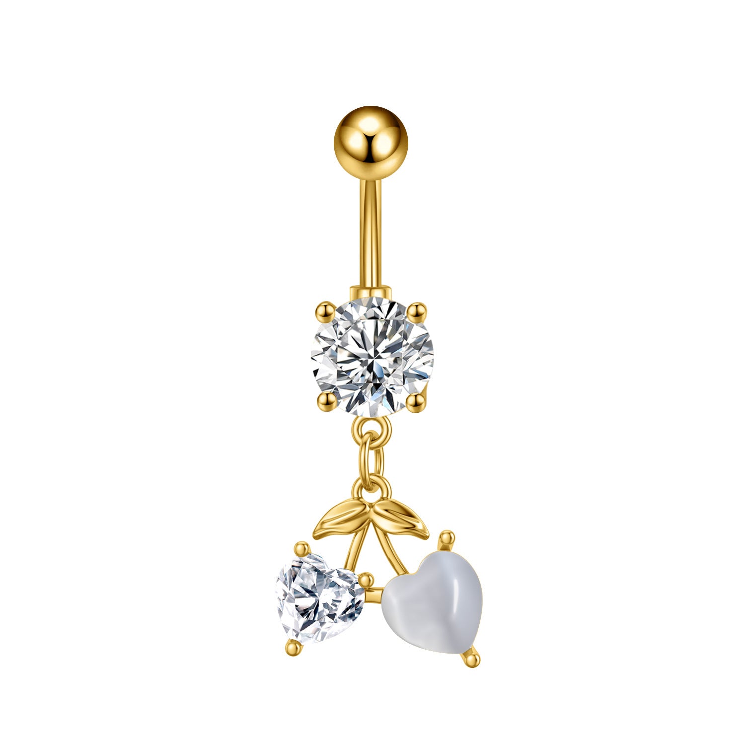 Zircon Butterfly Belly Button Ring — 60 Designs