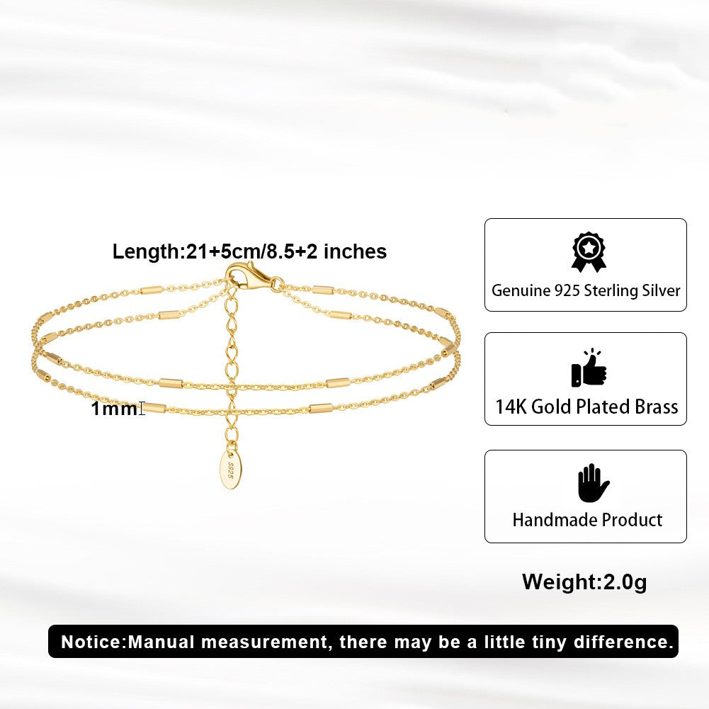 Scintille — 925 Sterling Silver Anklet
