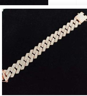 Full Zircon Cuban Chain Necklace | Gold Plated Hip-Hop Luxury