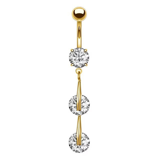 Zircon Butterfly Belly Button Ring — 60 Designs