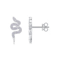 Silver Serpent — Moissanite Stud Earrings Set | S925 Platinum-plated Silver