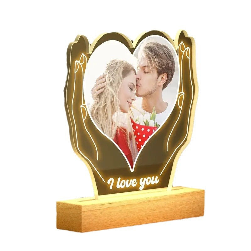 Acrylic Photo Night Light — Personalised Family Gift